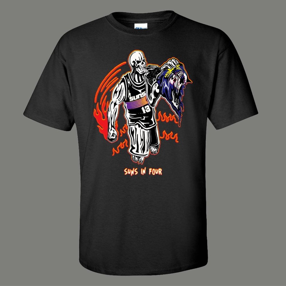SUNS IN FOUR SKULL FIGHTER QUALITY SHIRT